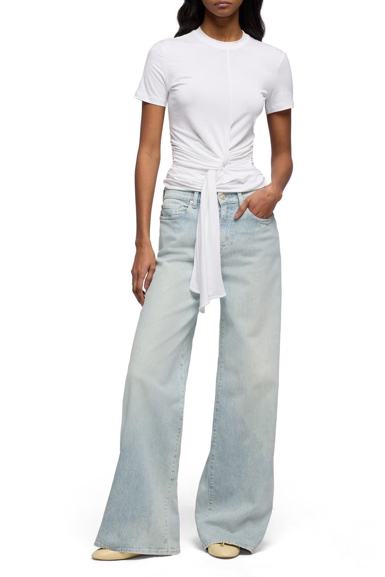 Lotta High Waist Wide Leg Jeans, Alternate, color, STRIPES