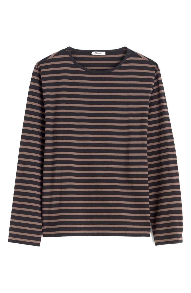 Madewell The Vintage Boatneck T-Shirt, Alternate, color, Stripe Black