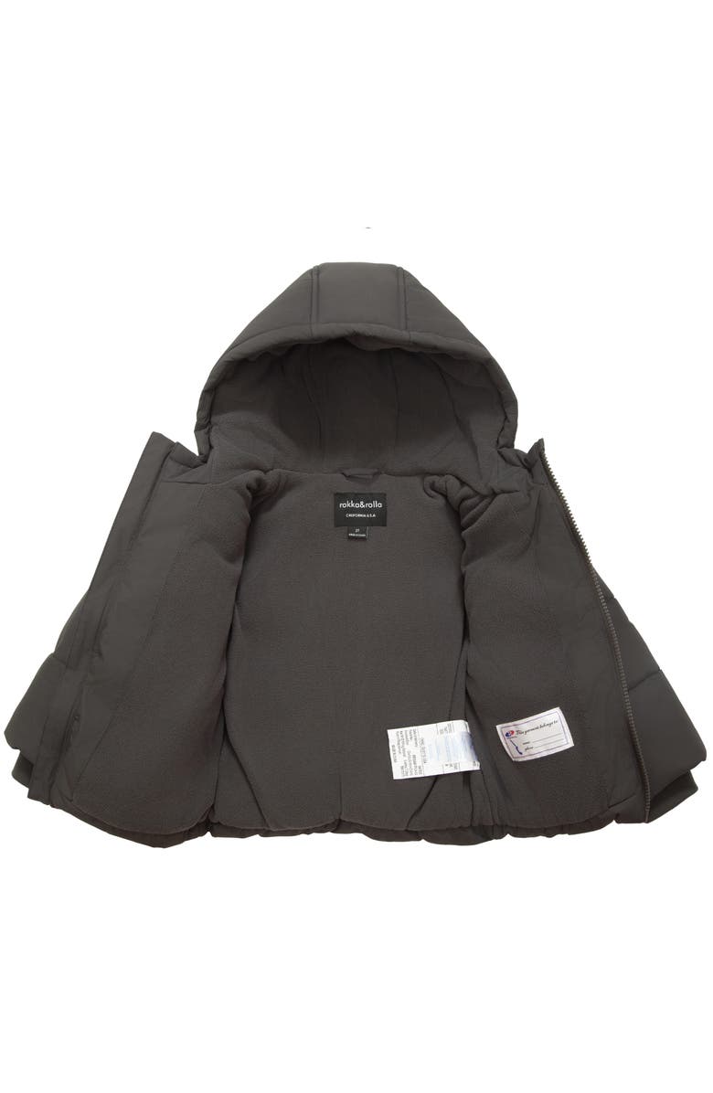 Rokka&Rolla Fleece Lined Cloud Hooded Jacket, Alternate, color, Shadow Gray