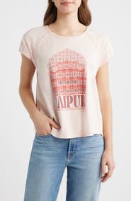 CITY BLUES Crochet Detail Muscle T-Shirt