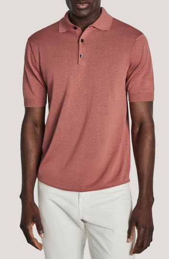 Jack Victor Tupper Organic Cotton & Silk Polo | Nordstrom