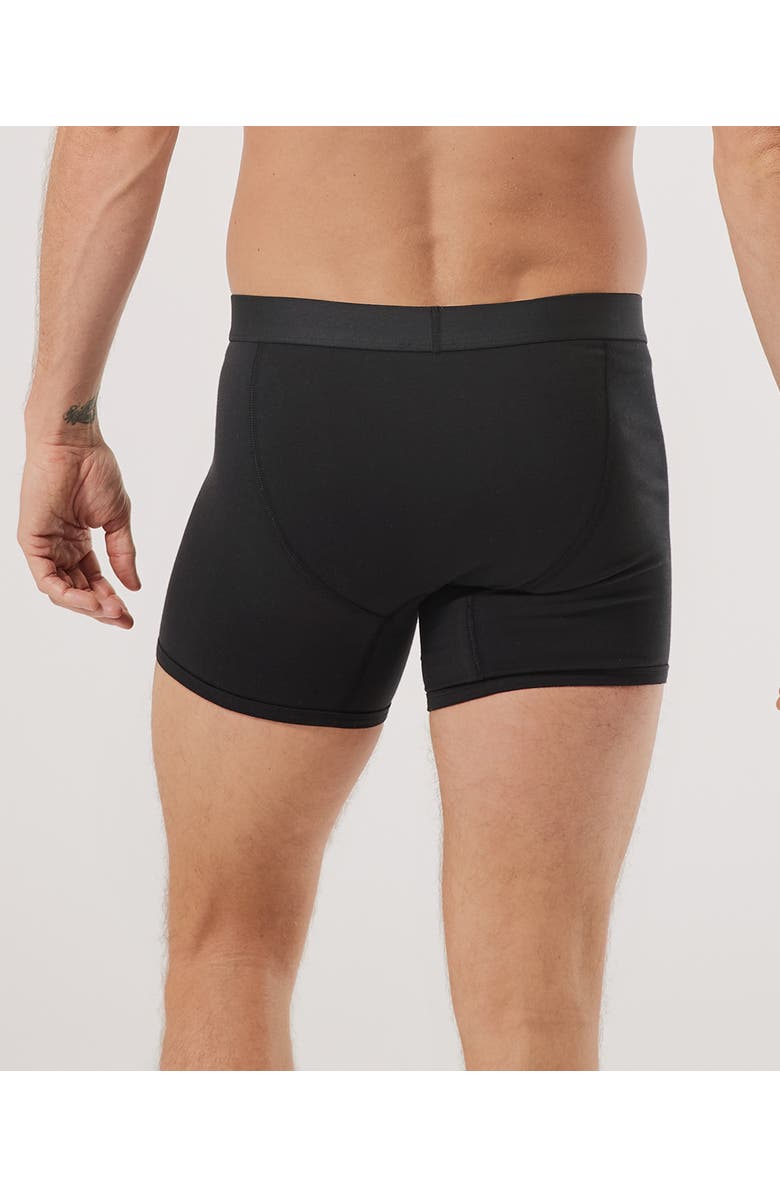 Pact Everyday Boxer Brief 4-Pack Made With Organic Cotton, Alternate, color, Black