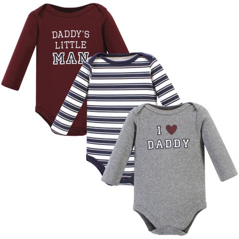 Cotton Long-Sleeve Bodysuits 3-Pack (Baby)