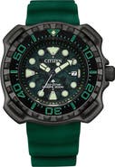 Citizen Promaster Dive Faux Leather Strap Watch, 46mm