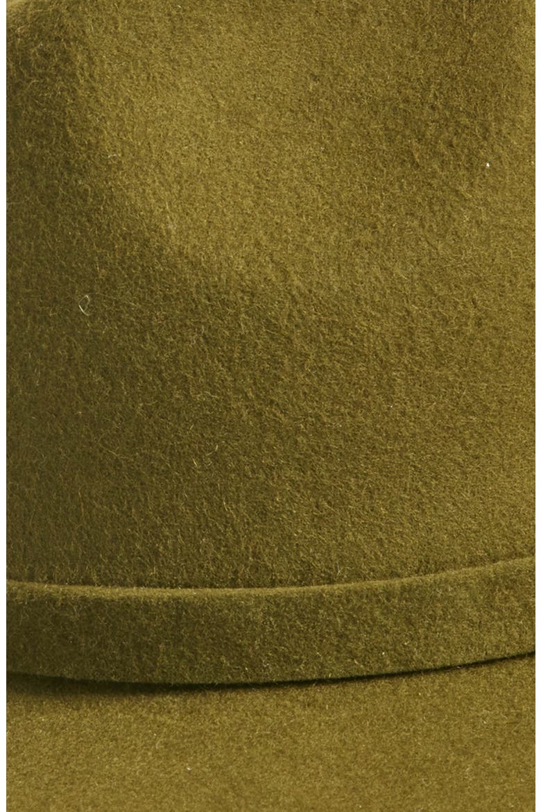 Wool Felt Fedora, Alternate, color, OLIVE MOSS