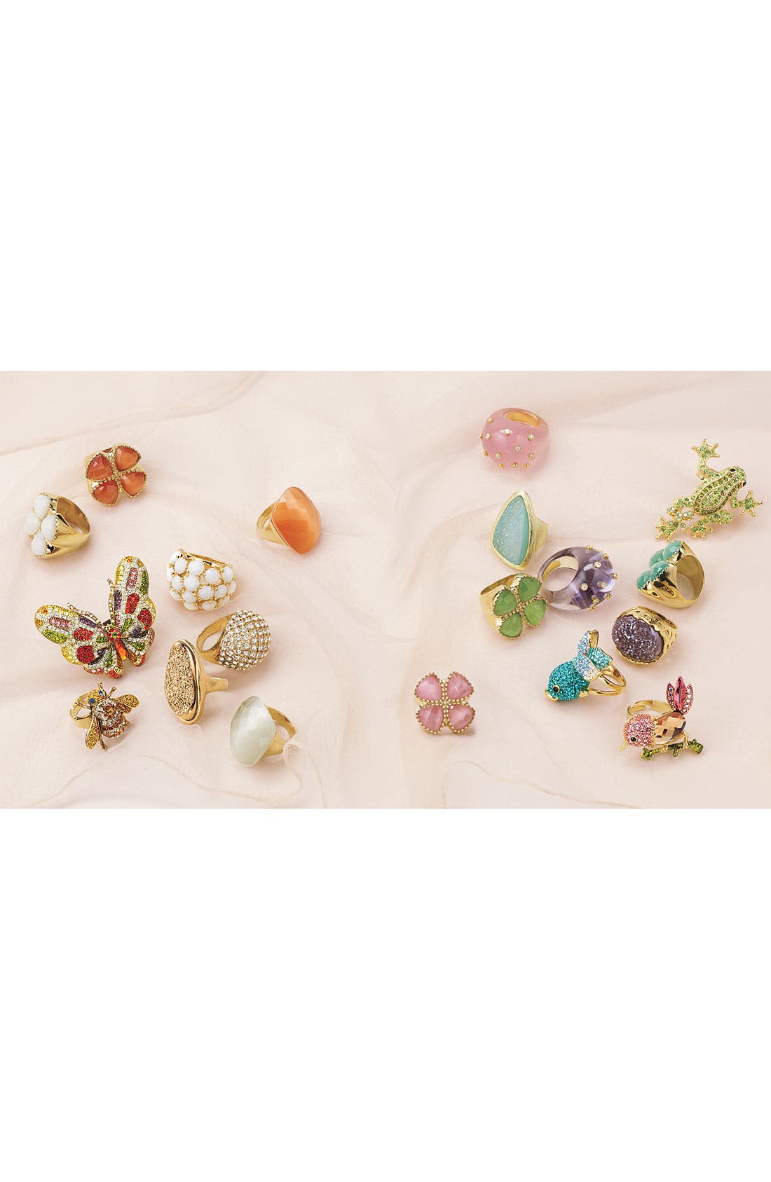 Cara Accessories 'Critters' Hummingbird Crystal Stretch Ring (Women ...