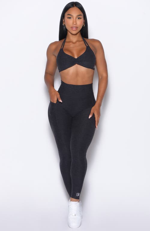 Bombshell Sportswear Butterfly Sports Bra In Black