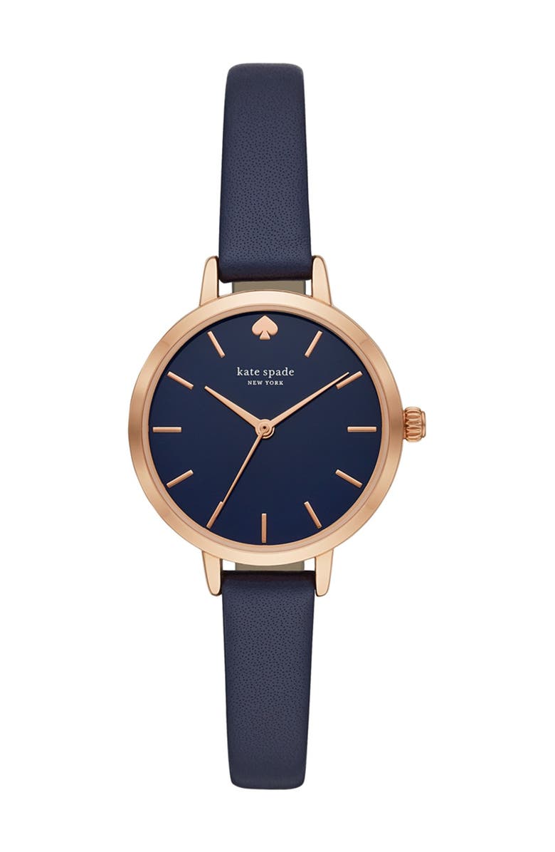 Kate Spade New York women's metro leather strap watch, 30mm, Main, color, 
