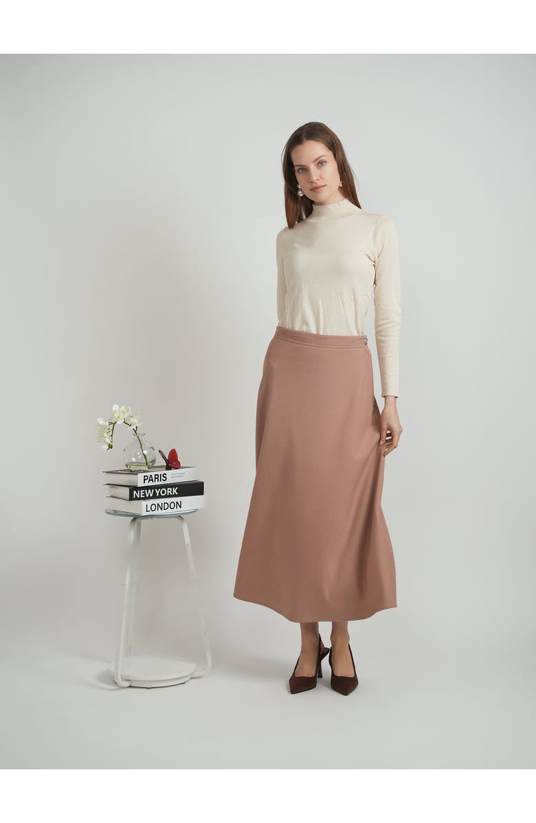 NYC Factory Paneled Pleated Skirt, Alternate, color, Black