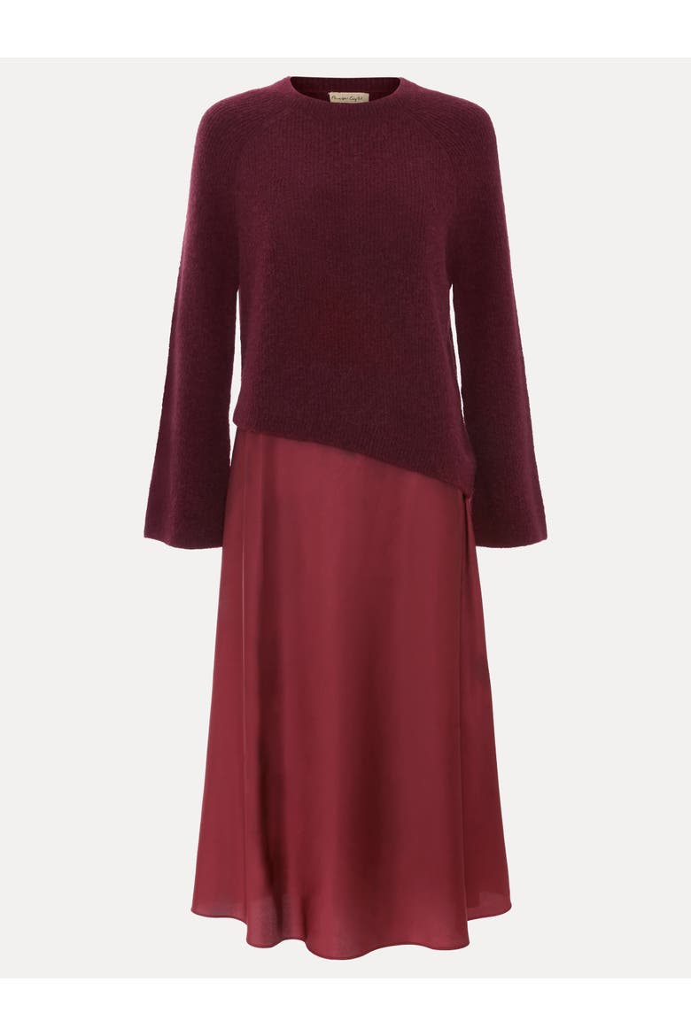 Issy 2 In 1 Dress, Alternate, color, Burgundy