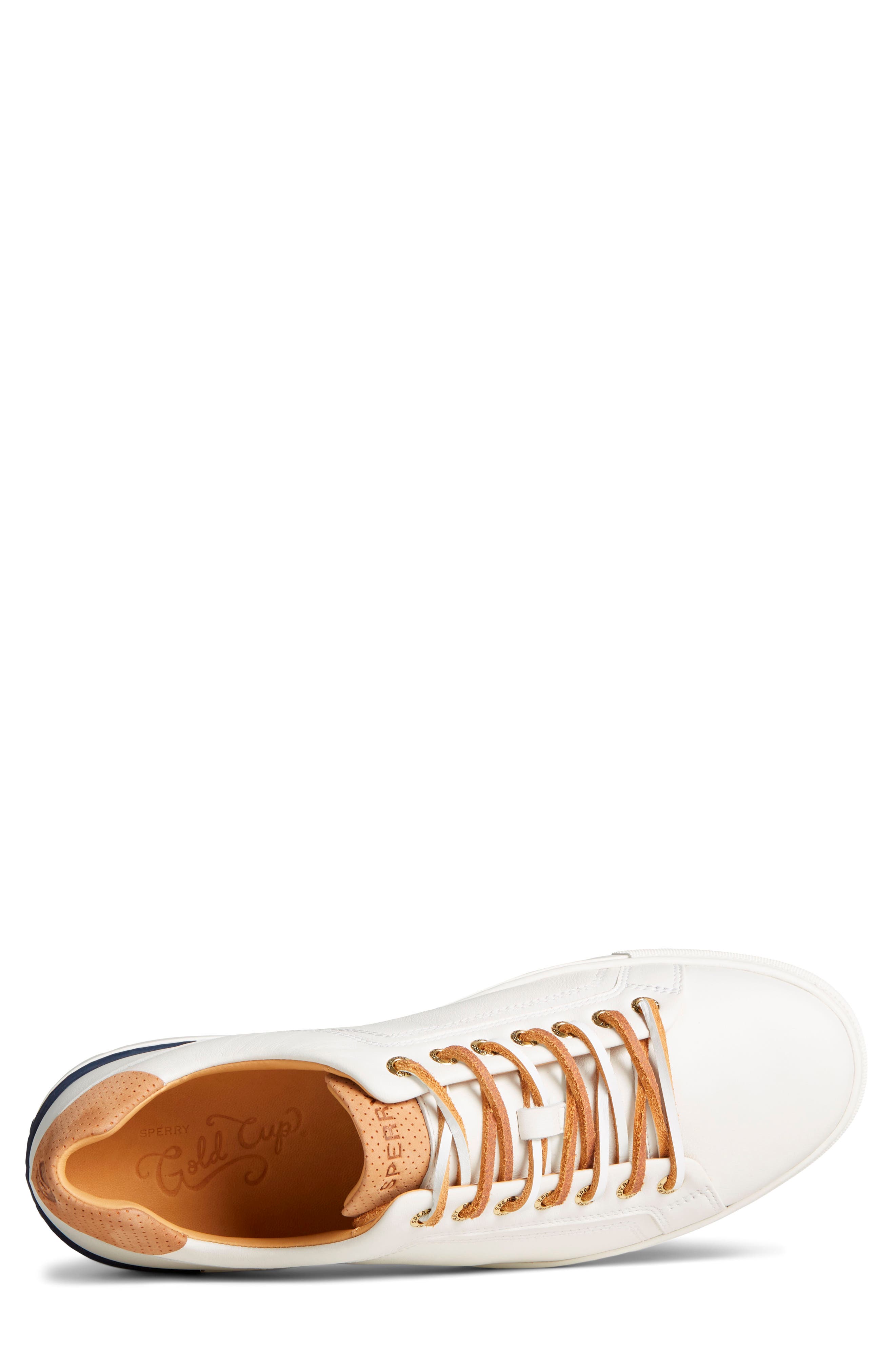Sperry Gold Victura Leather Low Top Sneaker, Alternate, color, 