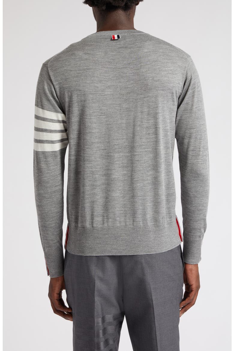 Men's 4-Bar Merino Wool Sweater, Alternate, color, 058 - PALE GREY