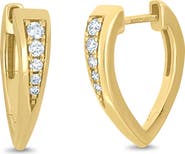 Bony Levy Icon 14k Gold Diamond Hoop Earrings