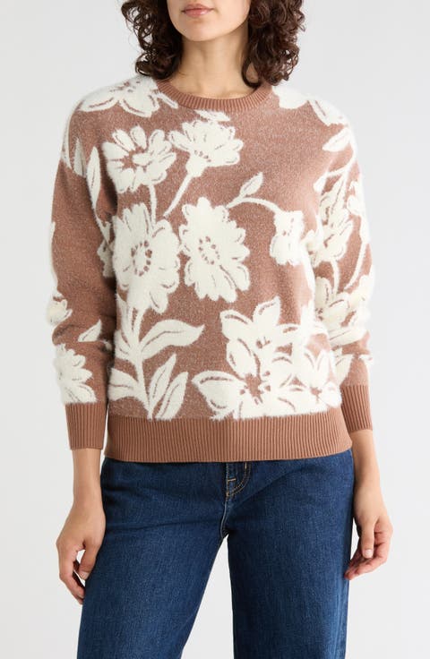 Floral Jacquard Sweater