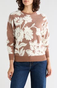 Gemma + Jane Floral Jacquard Sweater