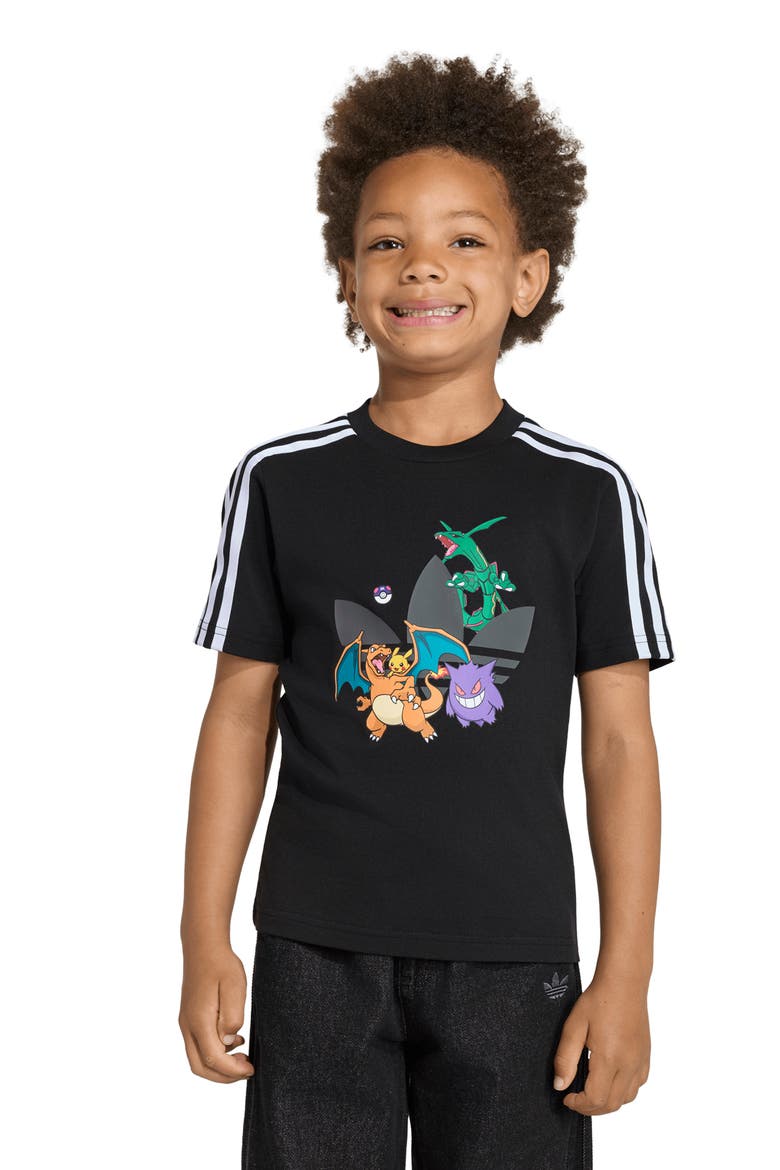 x Pokémon Kids' Cotton Graphic T-Shirt, Alternate, color, BLACK