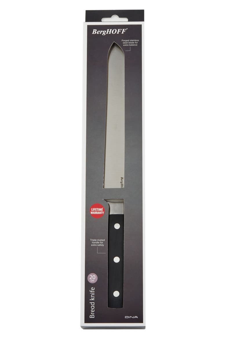 DiNA Gene 8-Inch Bread Knife, Alternate, color, BLACK