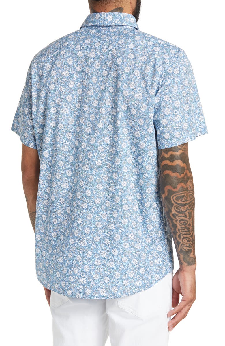 Slate & Stone Floral Print Short Sleeve Shirt, Alternate, color, 