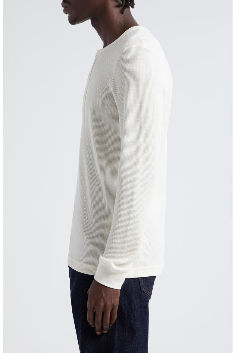 Waffle Cotton Henley, Alternate, color, ECRU