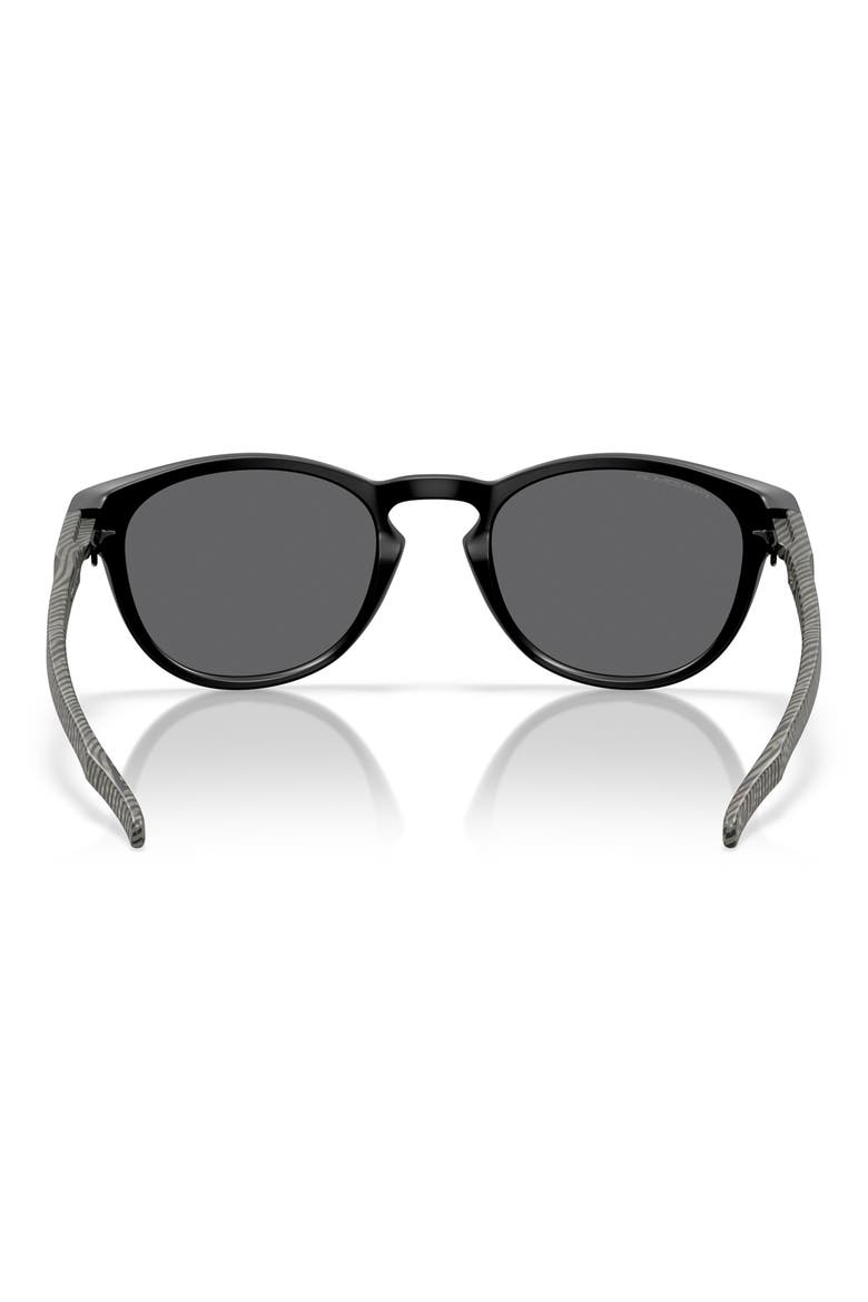 Latch™ 53mm Prizm™ Polarized Round Sunglasses, Alternate, color, SHINY BLACK