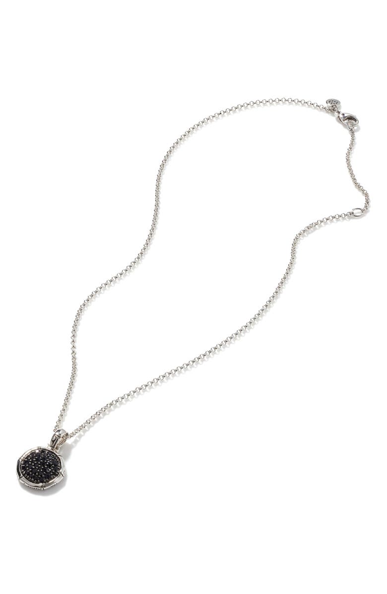 John Hardy 'Bamboo' Small Round Pendant Necklace, Alternate, color,