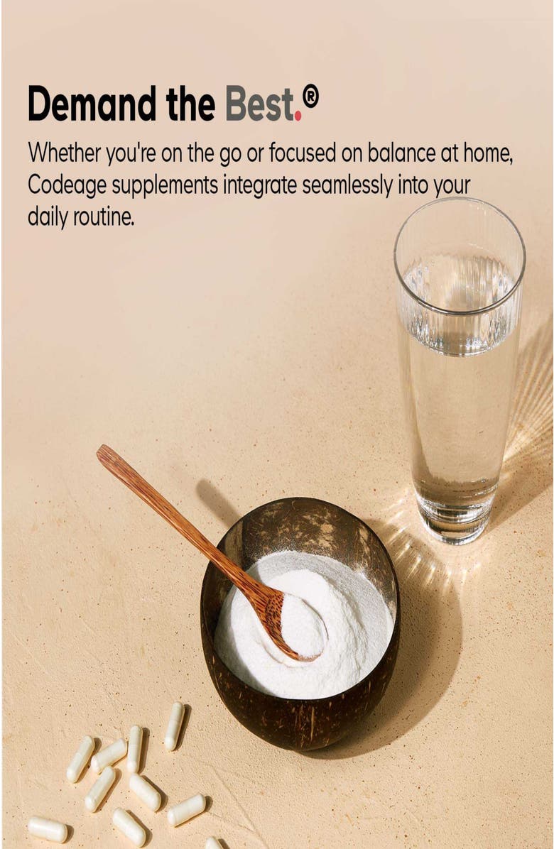 Codeage Liposomal L-Methylfolate 5-MTHF+, Active Vitamin B6 & B12, Folate, Betaine TMG, Alternate, color, White