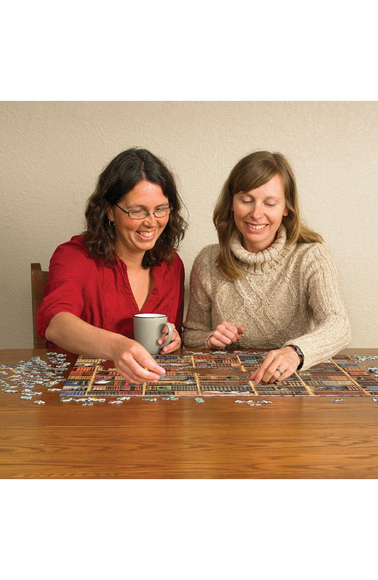 Cobble Hill The Cat Library 1000 Piece Puzzle, Alternate, color, Multicolored