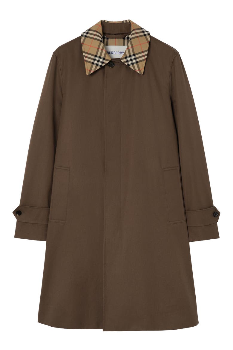 Tottenham Cotton A-Line Coat, Main, color, SEPIA BROWN