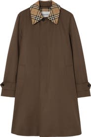Burberry Tottenham Cotton A-Line Coat