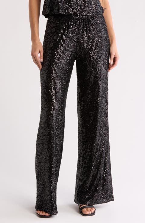 Lavenia Wide Leg Sequin Pants