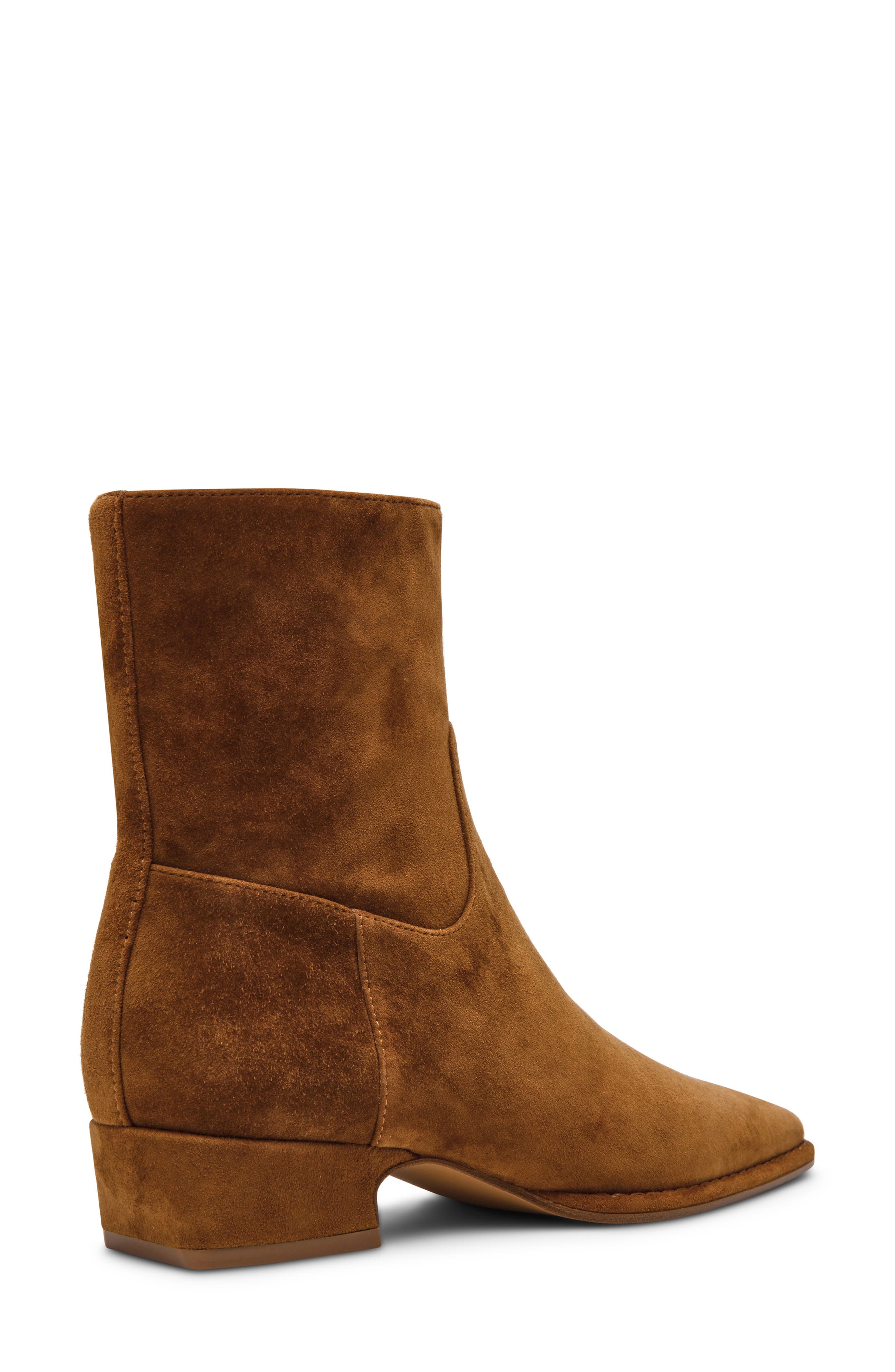 Define Block Heel Bootie, Alternate, color, CHESTNUT SUEDE