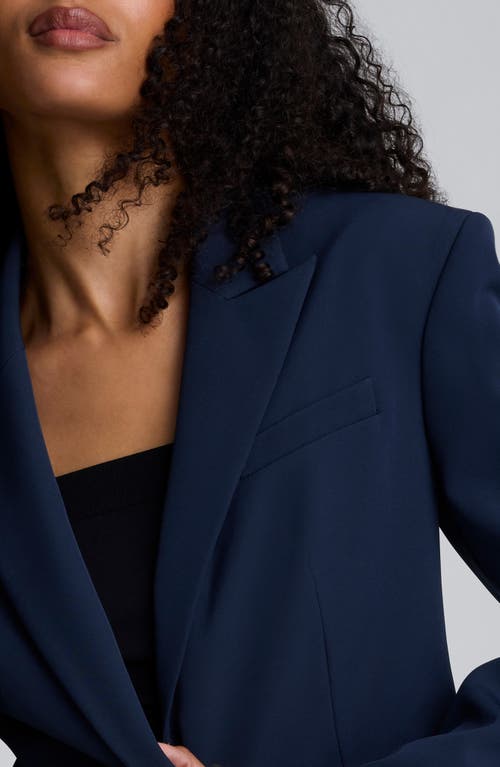 Kenneth Cole Slim Fit Luxe Twill One-button Blazer In Blue