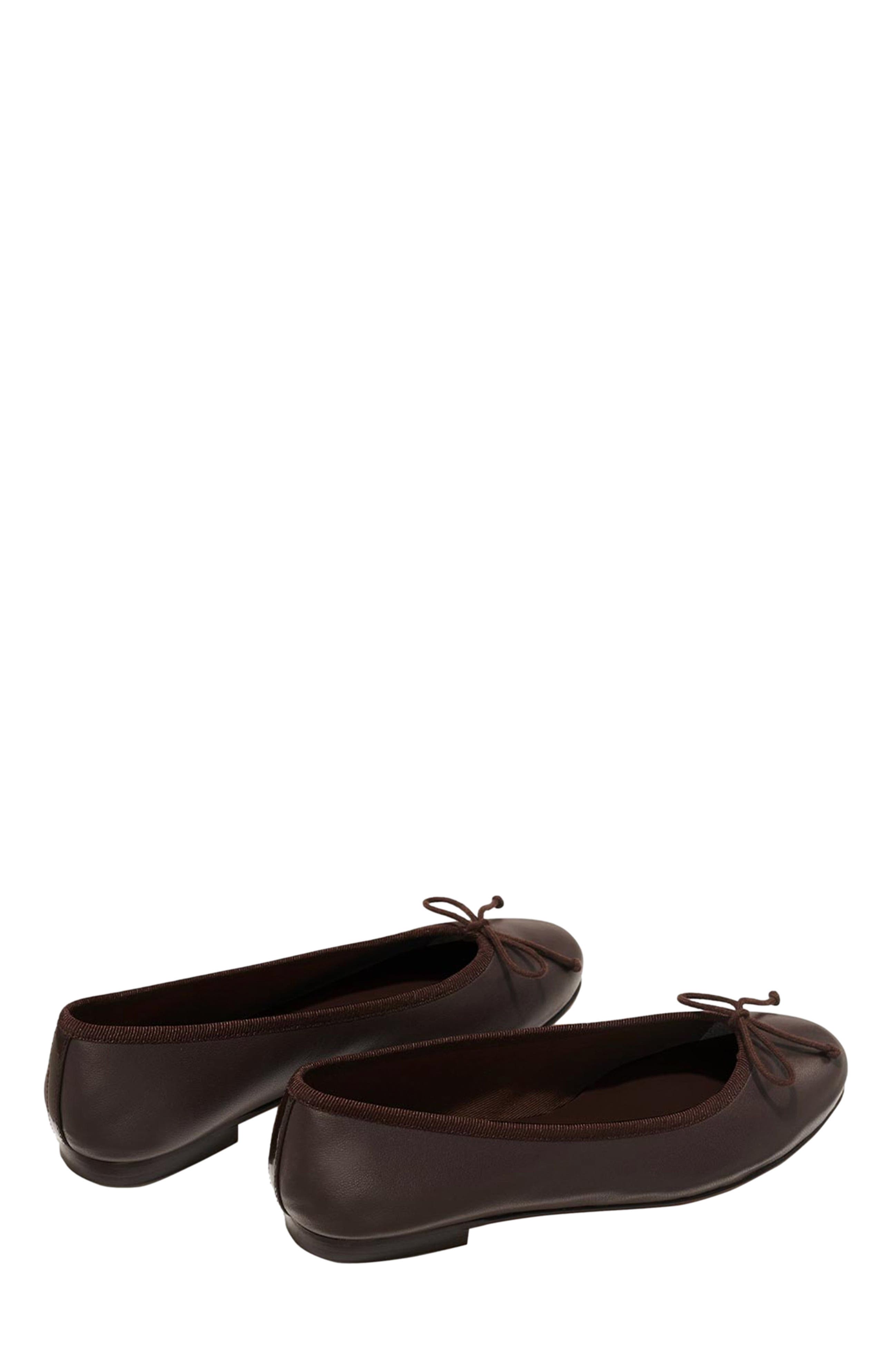 The Demi Flat, Alternate, color, Espresso Nappa