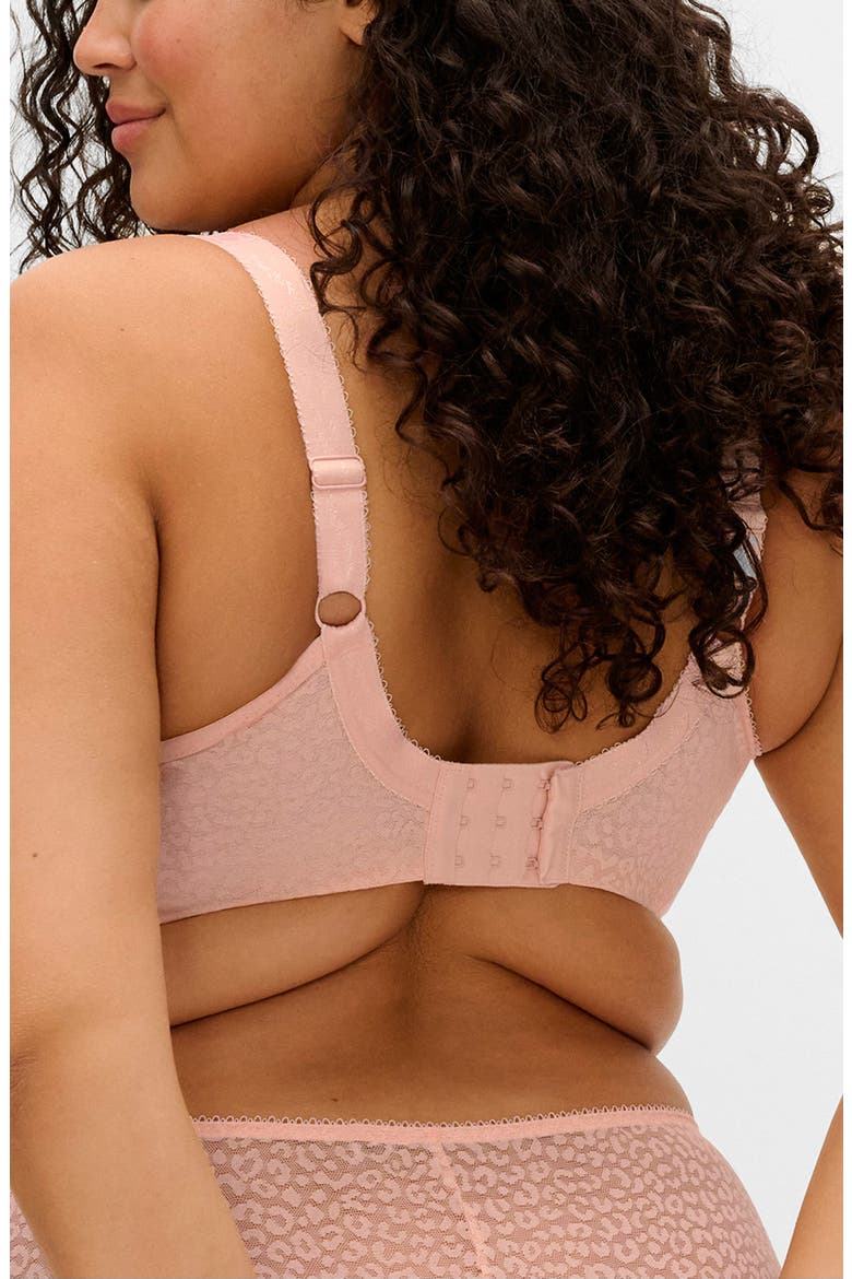 Lucie Full Figure Underwire Plunge Bra, Alternate, color, PALE BLUSH