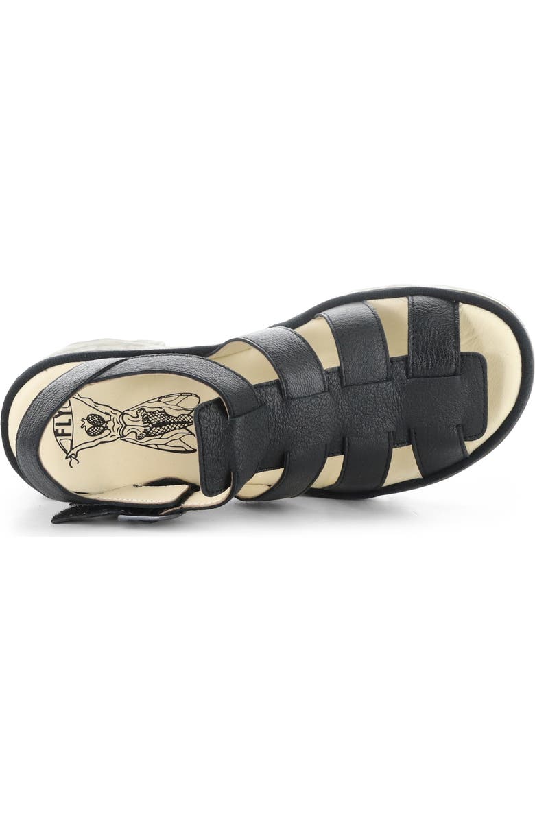 Fly London Lug Sole Sandal, Alternate, color, Black