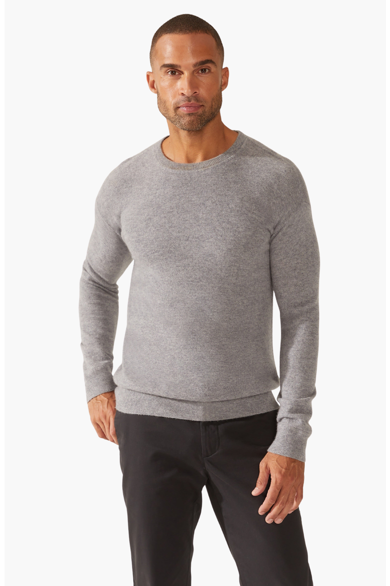 Mateo Cashmere Sweater, Main, color, Heather Grey