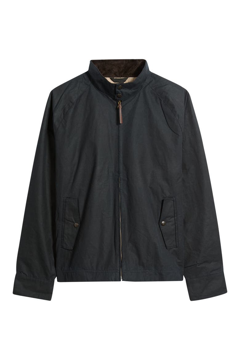 Waxed Harrington Jacket, Alternate, color, DARK NAVY