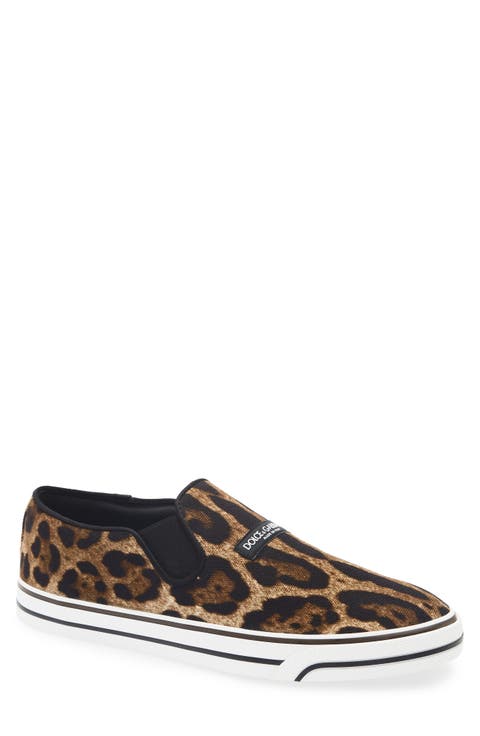 Leopard Print Canvas Sailing Sneaker