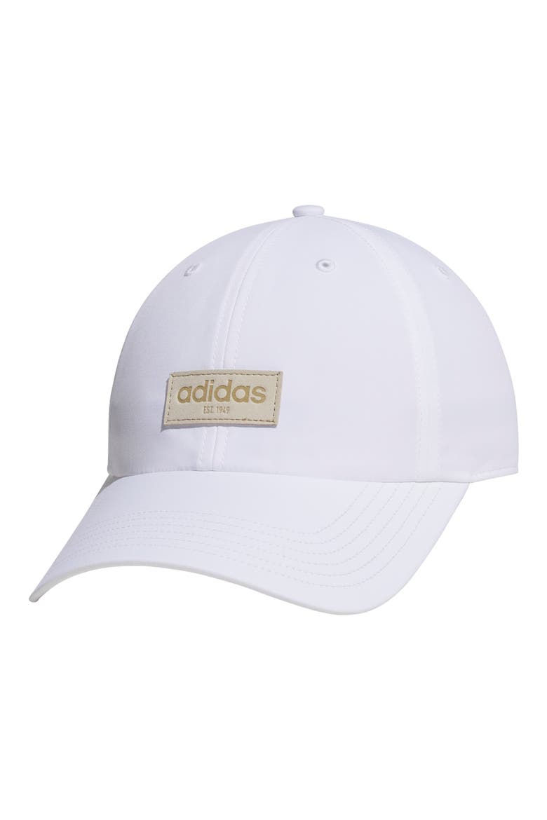 Relaxed Court Baseball Cap, Main, color, WHITE/ HEMP BEIGE