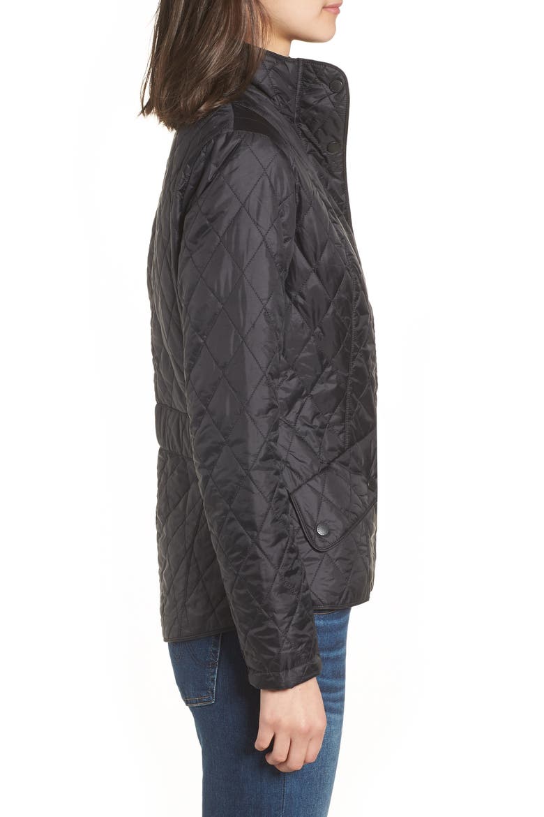 Flyweight Quilted Jacket, Alternate, color, BLACK