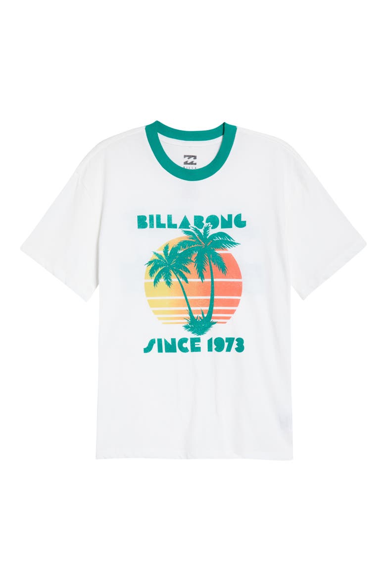 My Beach Club Graphic Ringer T-Shirt, Alternate, color, SALT CRYSTAL