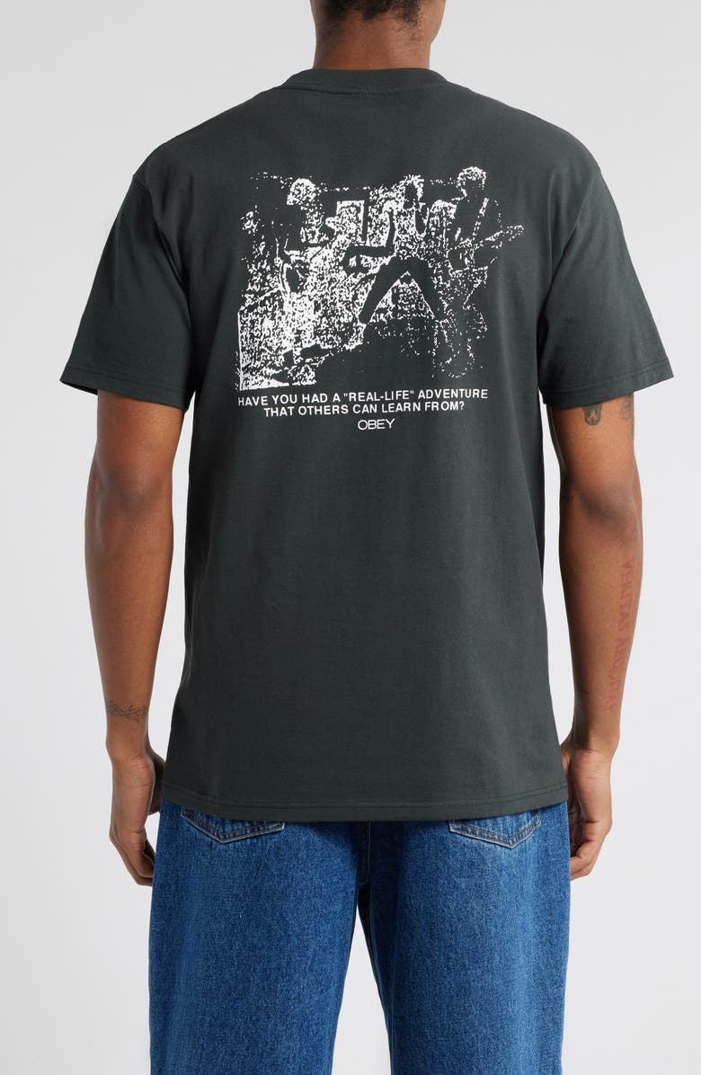 Obey Real Life Cotton Graphic T-Shirt, Alternate, color,