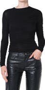 AGOLDE Tania Ruched Stretch Top