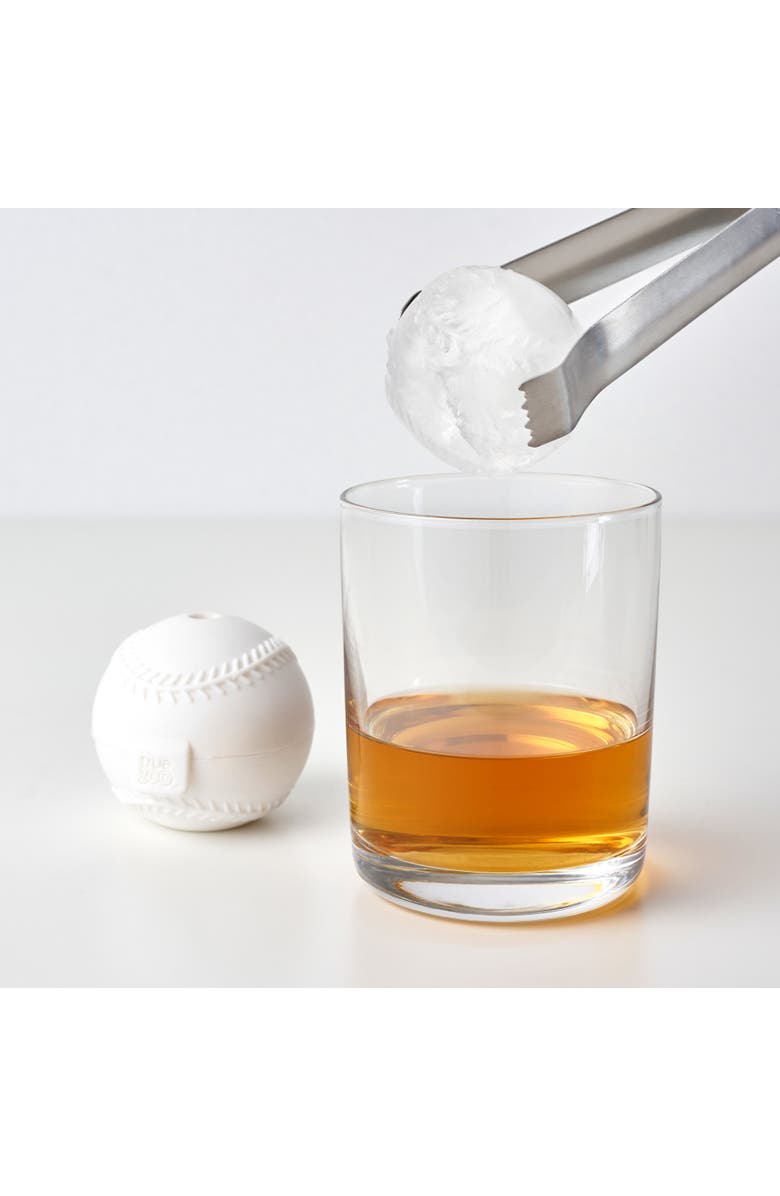TrueZoo Baseball Silicone Ice Mold, Alternate, color, White