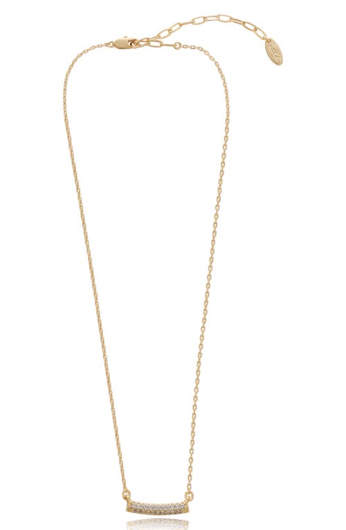 Ettika Cubic Zirconia Bar Pendant Necklace