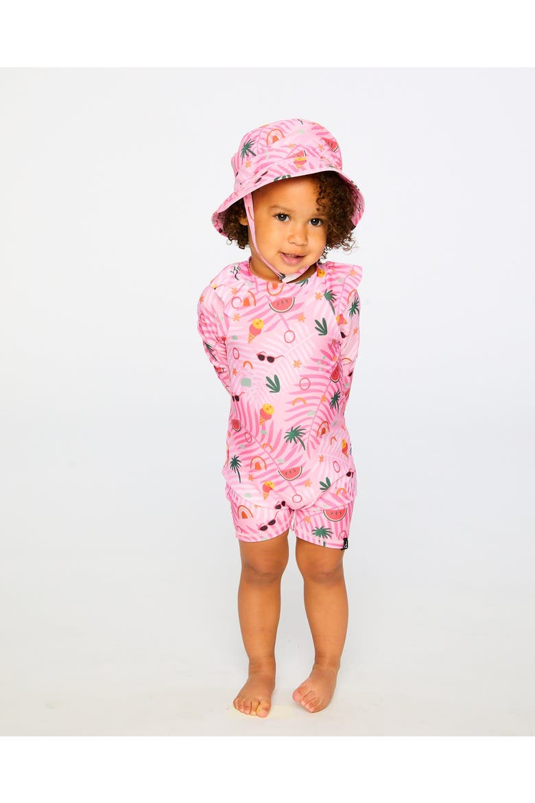Wide Brim Beach Beach Hat, Alternate, color, Beach Print Rose