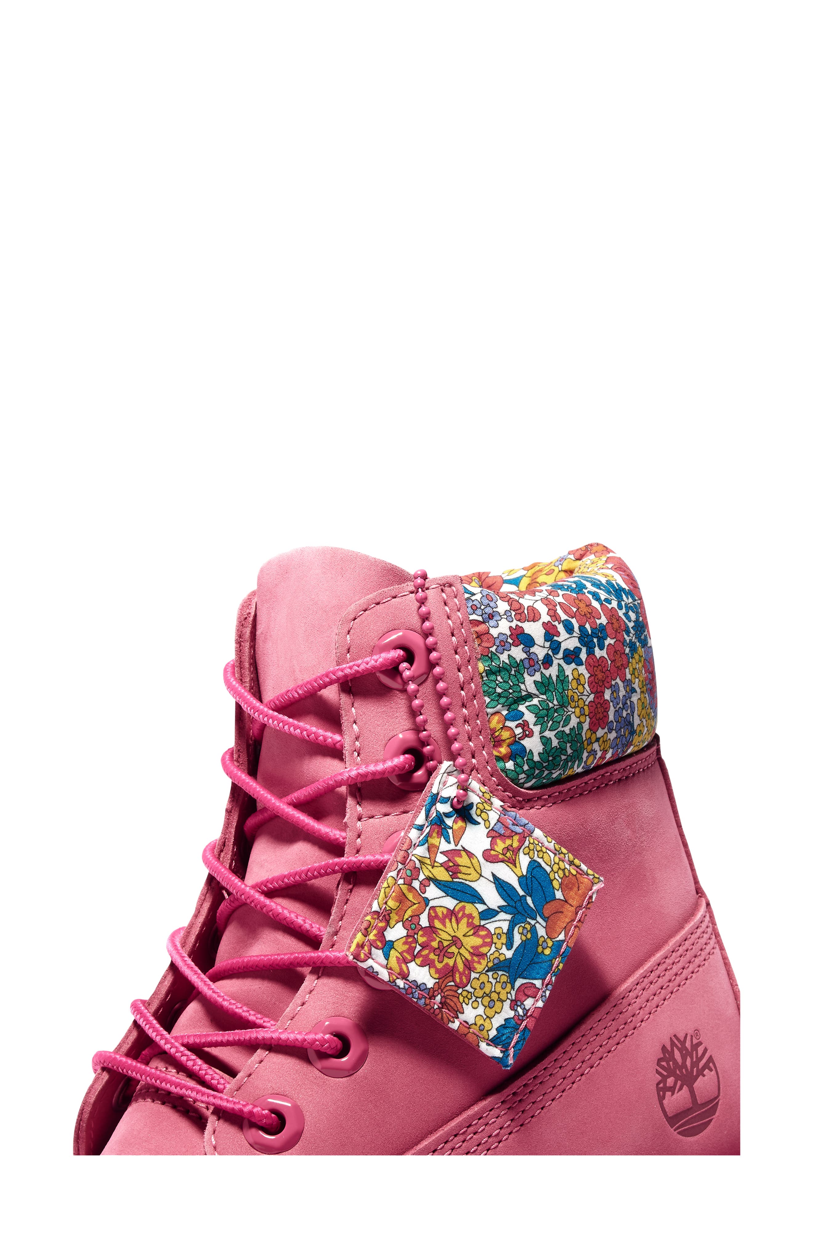 x Liberty of London 6-Inch Premium Waterproof Boot, Alternate, color, MEDIUM PINK NUBUCK LEATHER