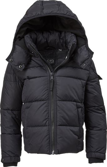Kids' Matte Downhill Hooded Puffer Jacket