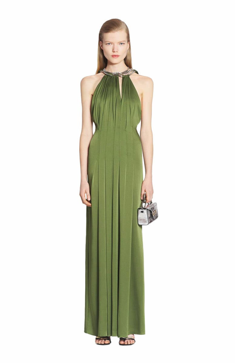 Lanvin LONG HALTERNECK DRESS, Main, color, 