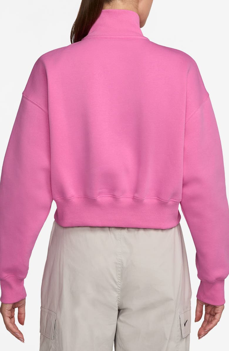 Nike Sportswear Phoenix Fleece Crop Sweatshirt, Alternate, color, Playful Pink/ Sail